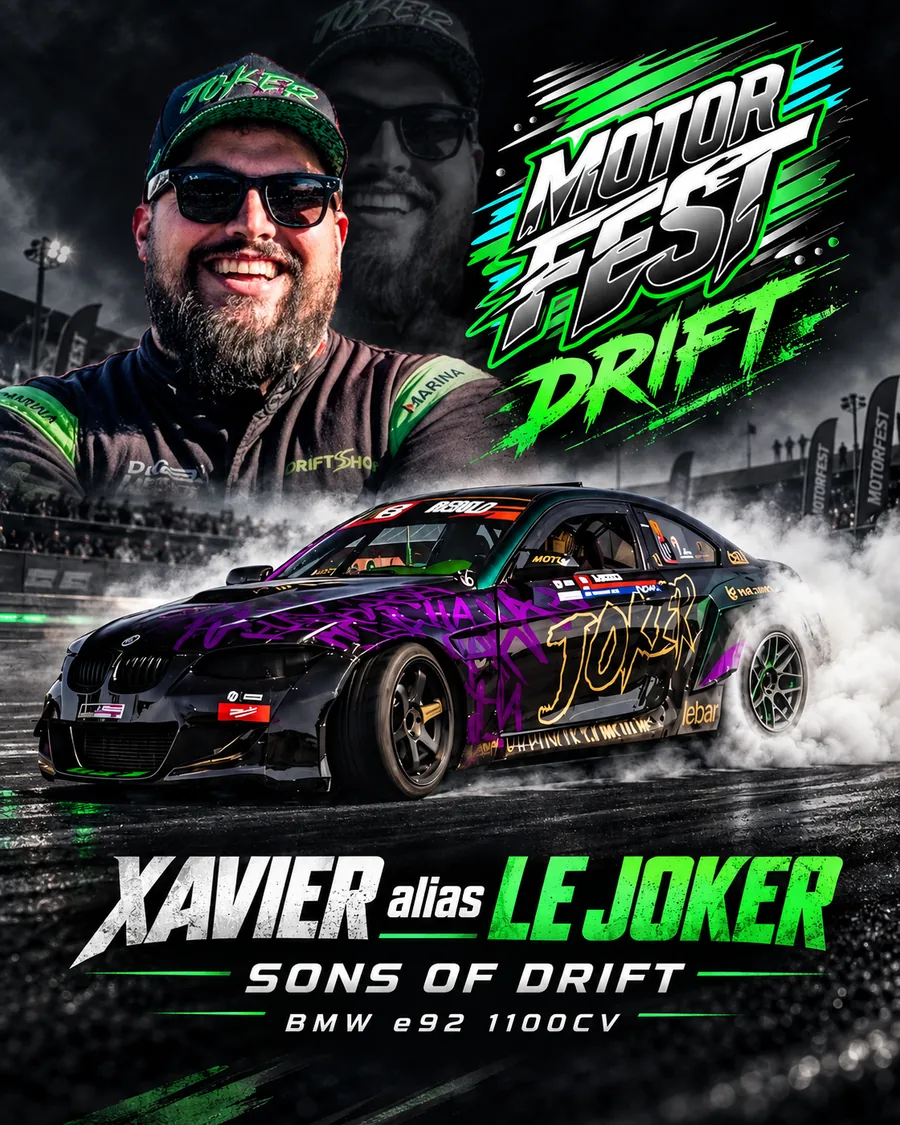 Affiche de Xavier Le Joker au MOTOR FEST