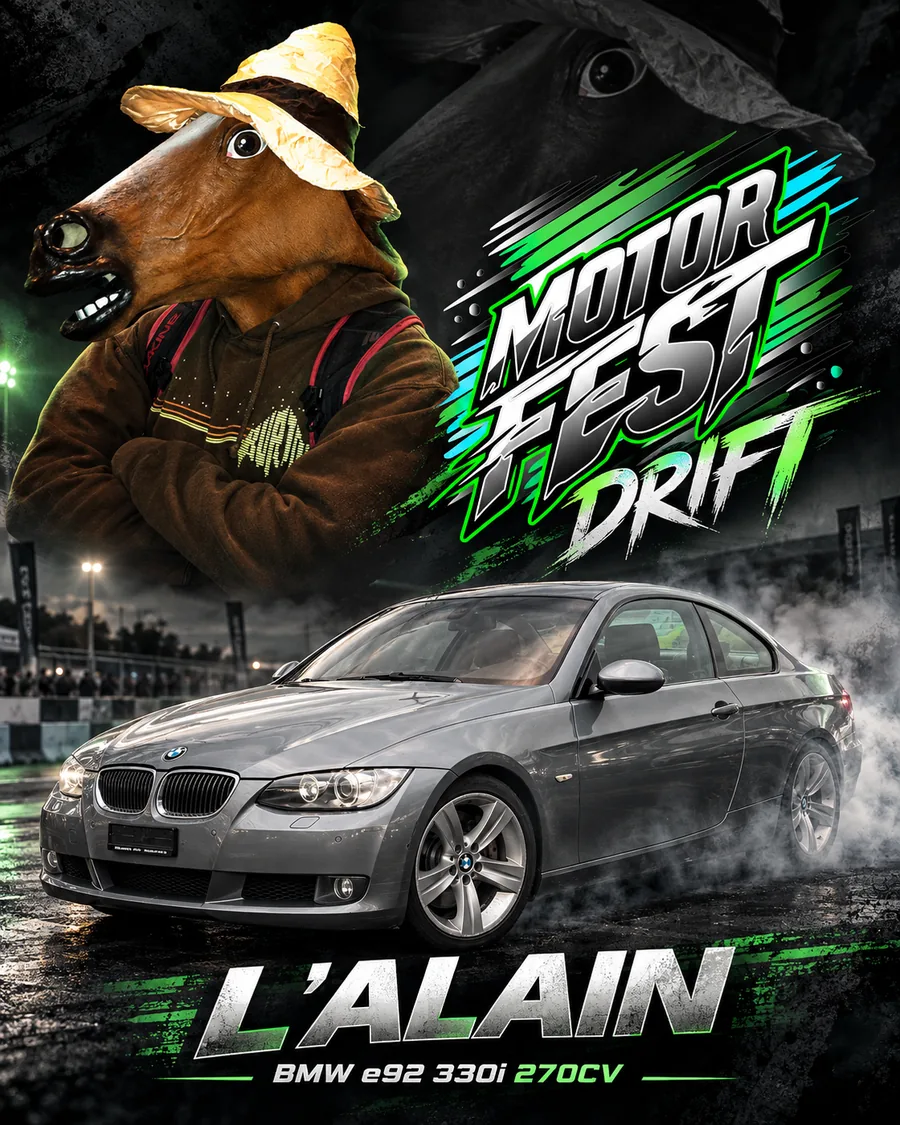 Affiche de L'Alain au MOTOR FEST
